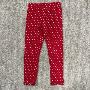 Red Polka Dot Kids Leggings